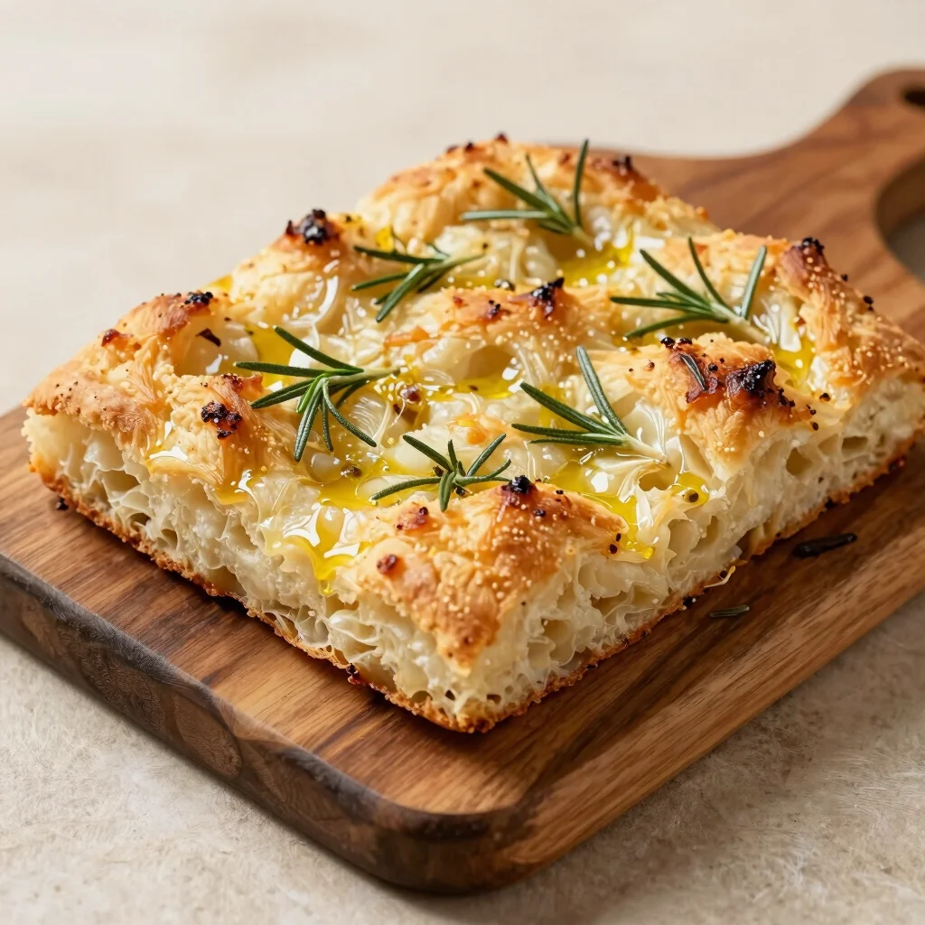 Roasted Garlic & Rosemary Focaccia