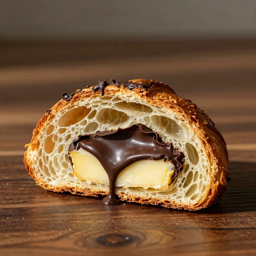 Dark Chocolate Rye Croissant